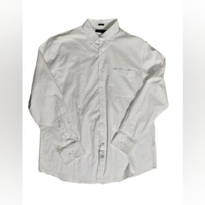 White Tommy Hilfiger Button‎ Down Dress Shirt L 16-16 1/2 34 35 Pocket
